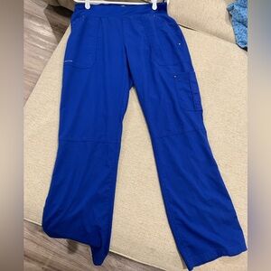 Women’s medium galaxy blue healing hands cargo scrub pants. Regular length